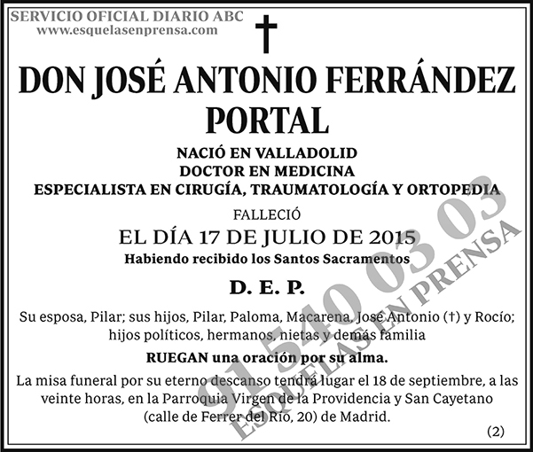 José Antonio Ferrández Portal